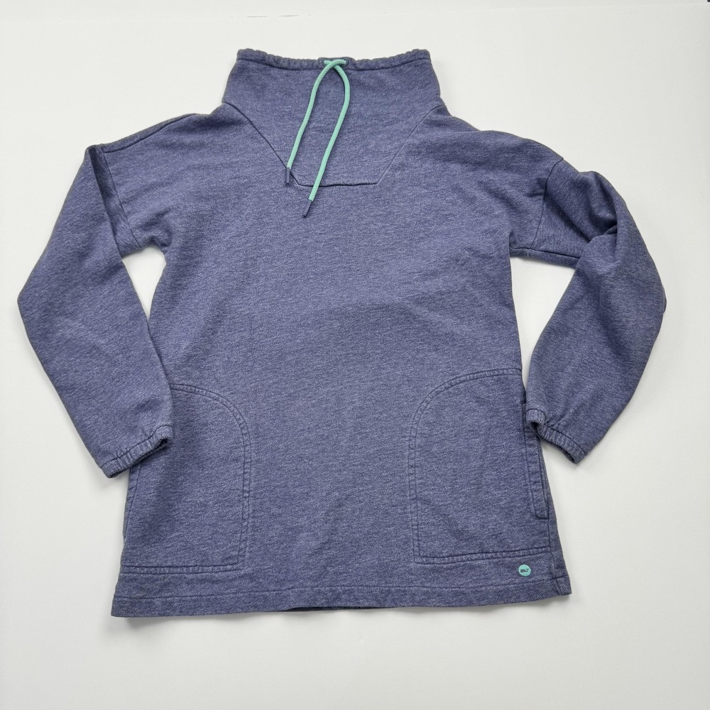 Vineyard Vines Pullover Womens XXS Blue Performance Knit Long Sleeve Whale Logo